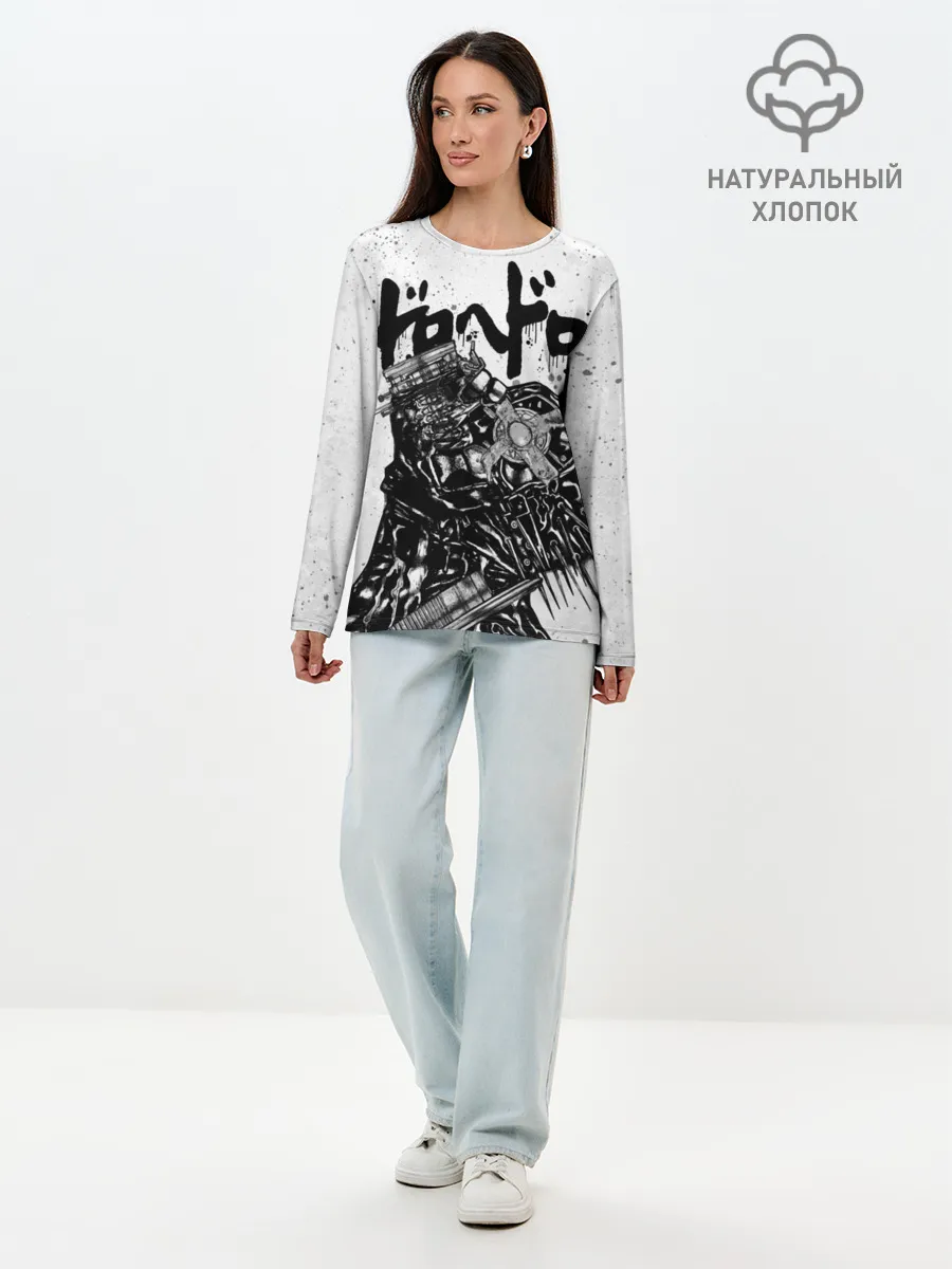 Лонгслив женский. Хлопок / Профиль Каймана