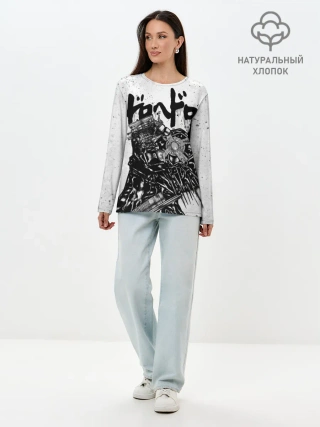 Лонгслив женский. Хлопок / Профиль Каймана