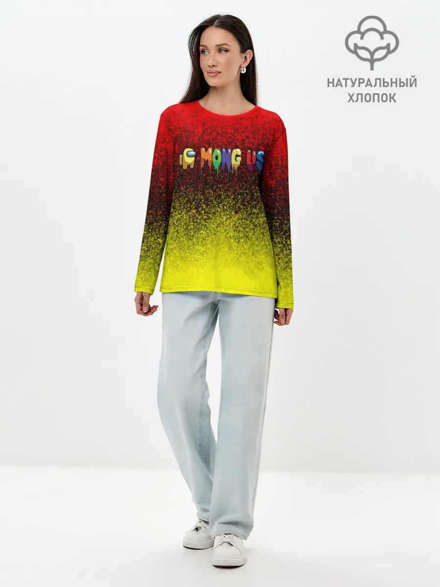 Лонгслив женский. Хлопок / AMONG US