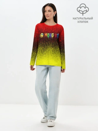 Лонгслив женский. Хлопок / AMONG US