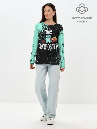 Лонгслив женский. Хлопок / AMONG US