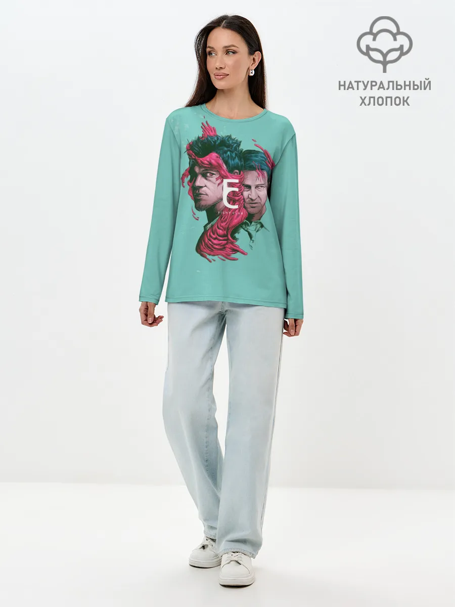 Лонгслив женский. Хлопок / Бойцовский клуб