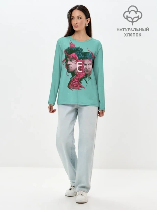 Лонгслив женский. Хлопок / Бойцовский клуб