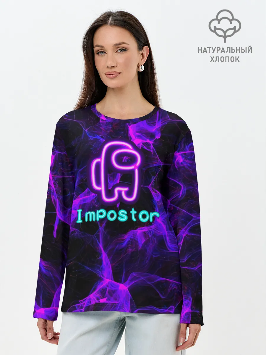 Лонгслив женский. Хлопок / Impostor NEON