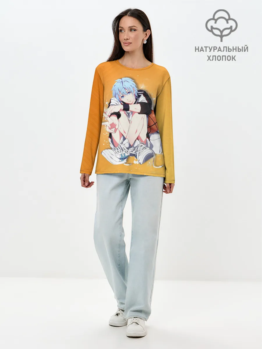 Лонгслив женский. Хлопок / Баскетбол Куроко