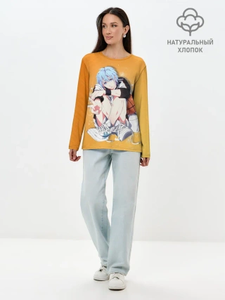 Лонгслив женский. Хлопок / Баскетбол Куроко