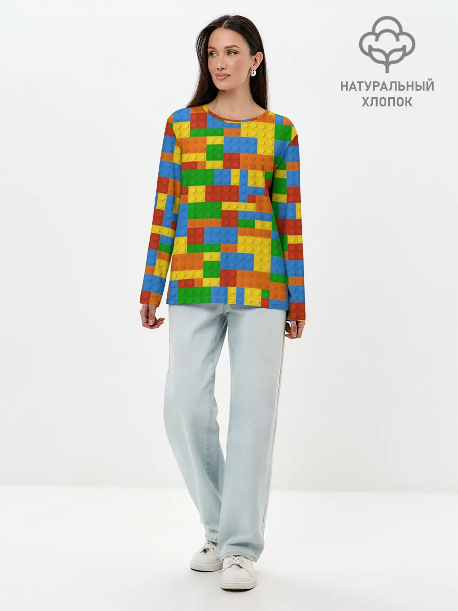 Лонгслив женский. Хлопок / Конструктор
