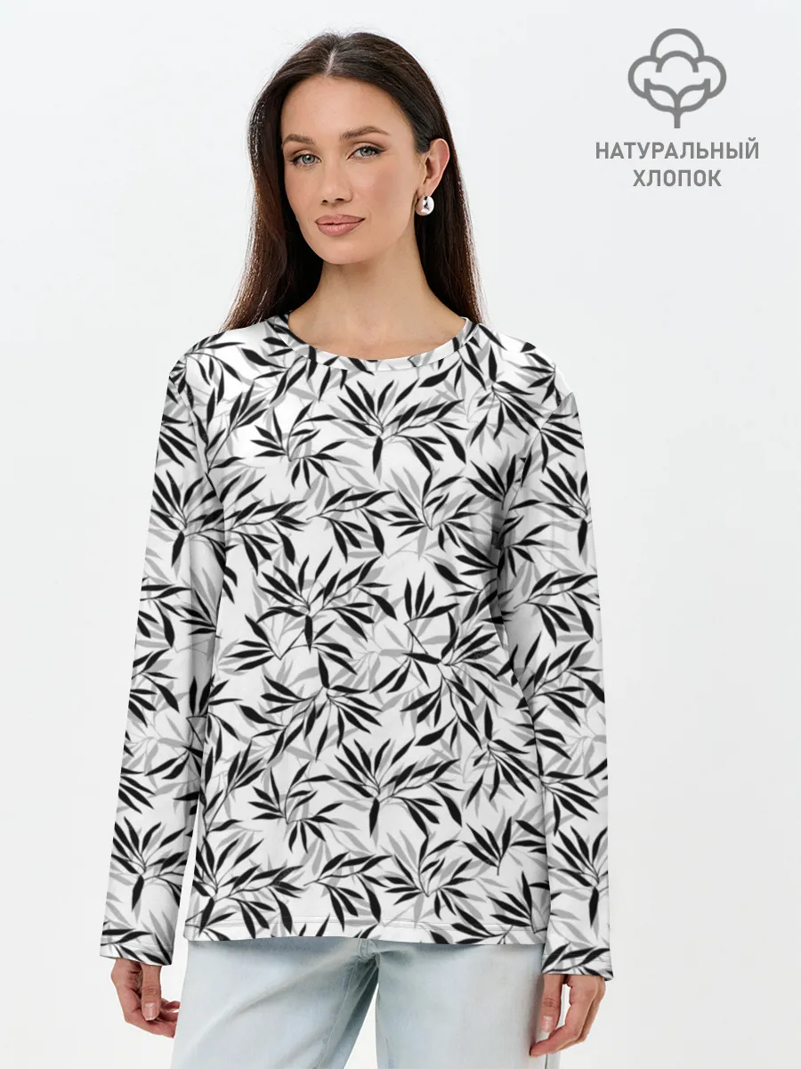 Лонгслив женский. Хлопок / Дзен