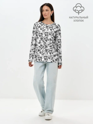 Лонгслив женский. Хлопок / Дзен