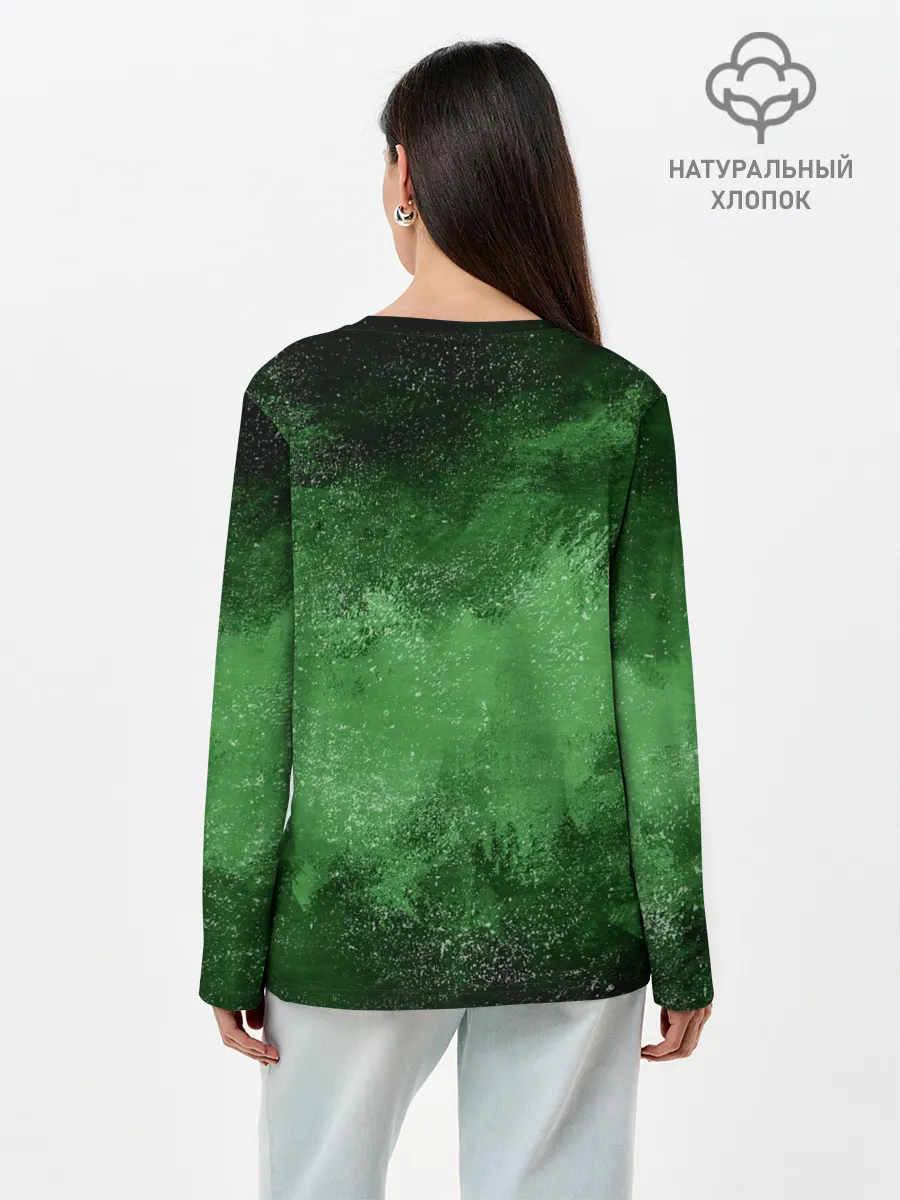 Лонгслив женский. Хлопок / Тринити