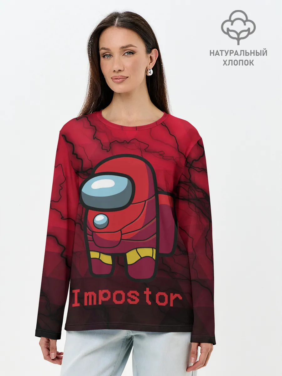 Лонгслив женский. Хлопок / Among Us Game.