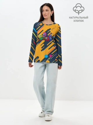 Лонгслив женский. Хлопок / Among us