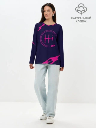 Лонгслив женский. Хлопок / Drive