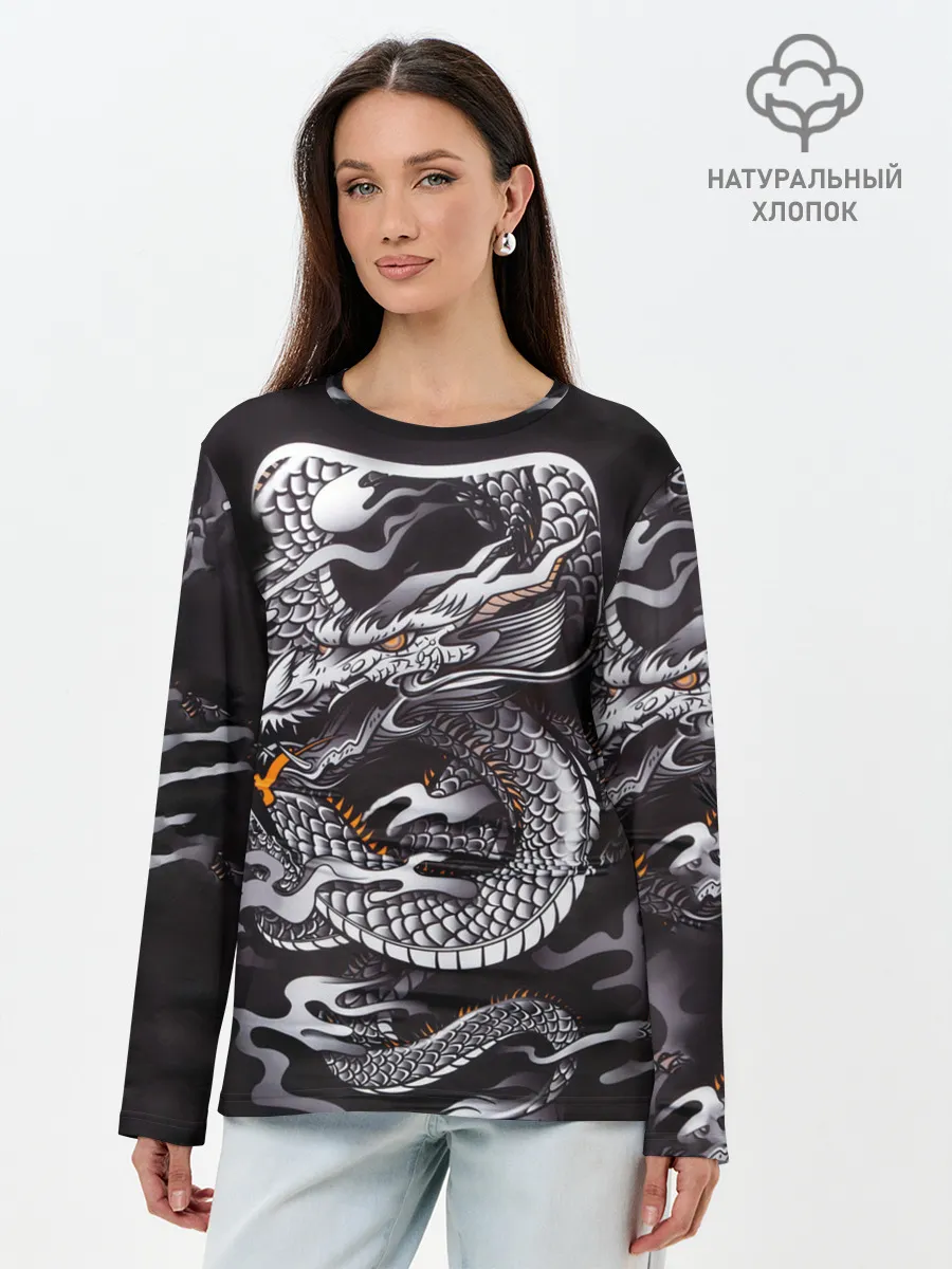 Лонгслив женский. Хлопок / Самурай