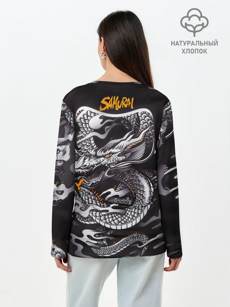 Лонгслив женский. Хлопок / Самурай