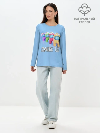 Лонгслив женский. Хлопок / AMONG US