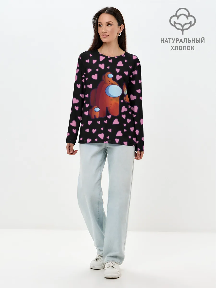 Лонгслив женский. Хлопок / Among us