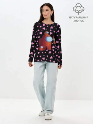 Лонгслив женский. Хлопок / Among us