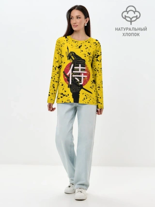 Лонгслив женский. Хлопок / ?