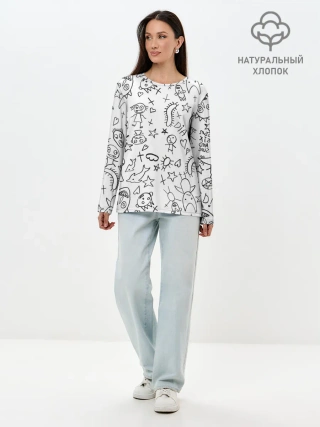 Лонгслив женский. Хлопок / DIE ANTWOORD