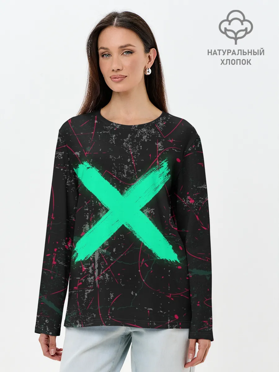 Лонгслив женский. Хлопок / Silence