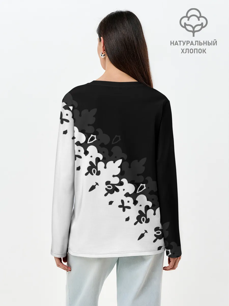 Лонгслив женский. Хлопок / NIER AUTOMATA