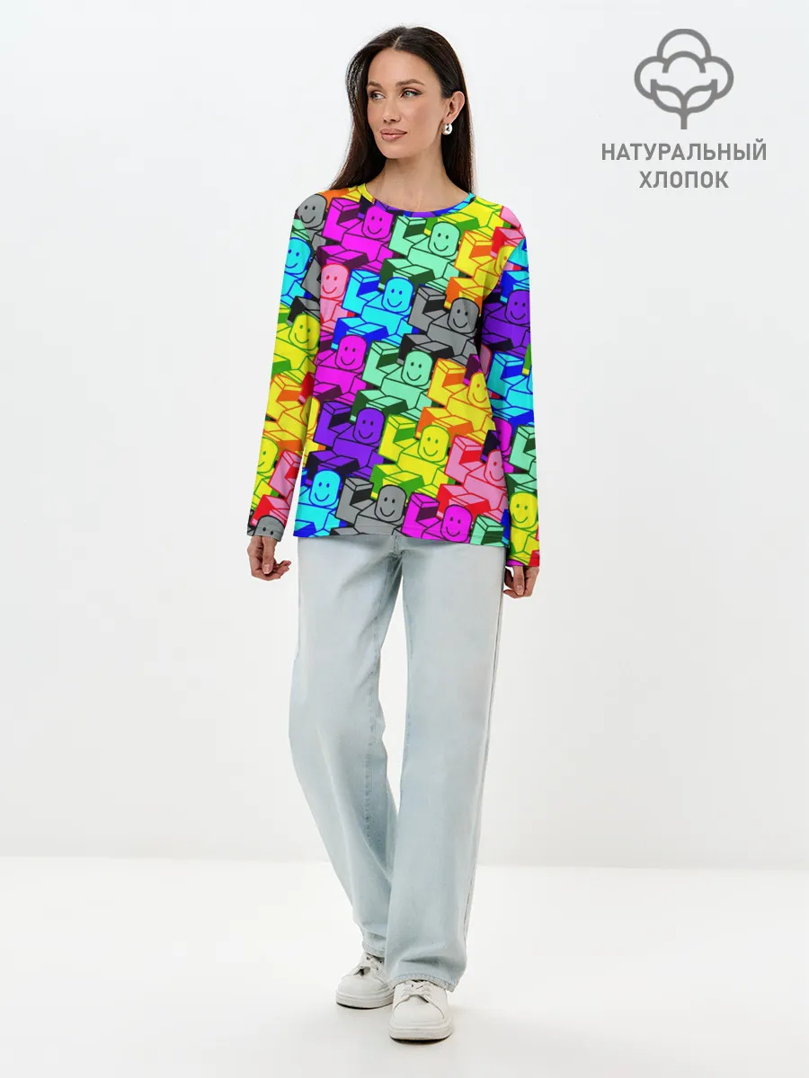 Лонгслив женский. Хлопок / ROBLOX