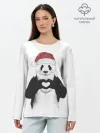 Лонгслив женский. Хлопок / Панда Клаус