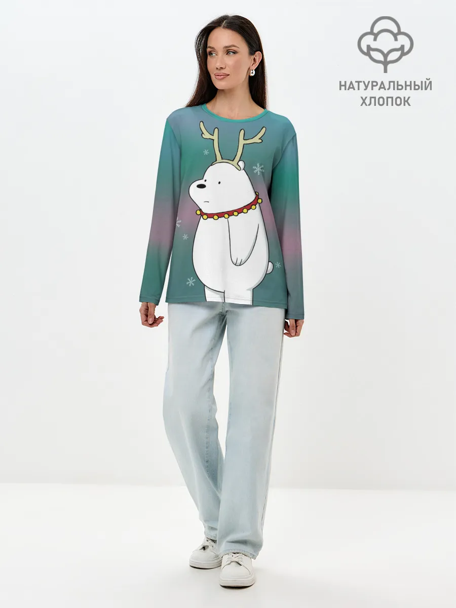 Лонгслив женский. Хлопок / Icebear