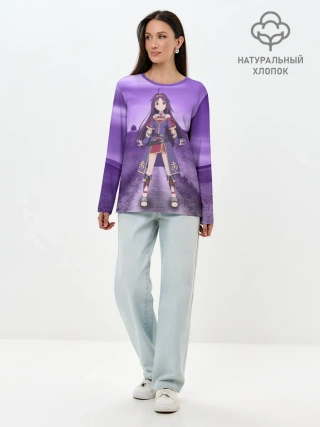 Лонгслив женский. Хлопок / Юки Конно