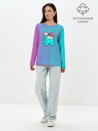 Лонгслив женский. Хлопок / Among Us