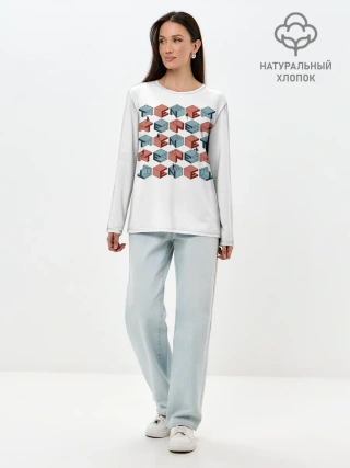 Лонгслив женский. Хлопок / Довод