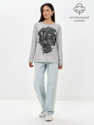 Лонгслив женский. Хлопок / Inception