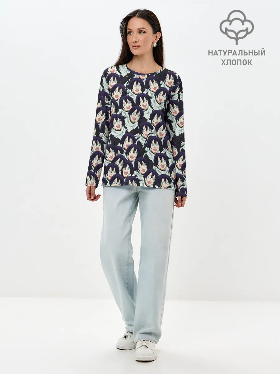 Лонгслив женский. Хлопок / ЯТО БЕЗДОМНЫЙ БОГ