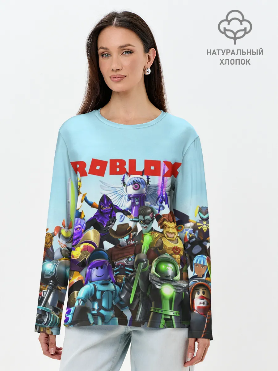 Лонгслив женский. Хлопок / ROBLOX