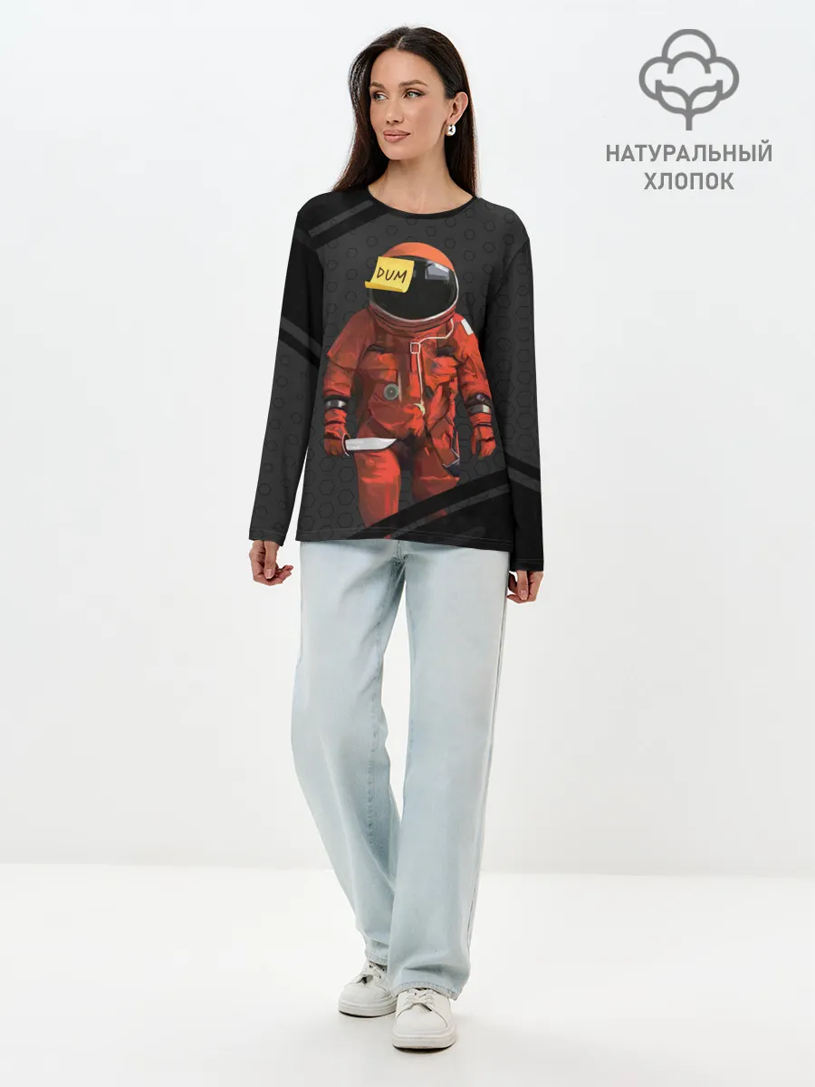 Лонгслив женский. Хлопок / AMONG US - Реалистичный