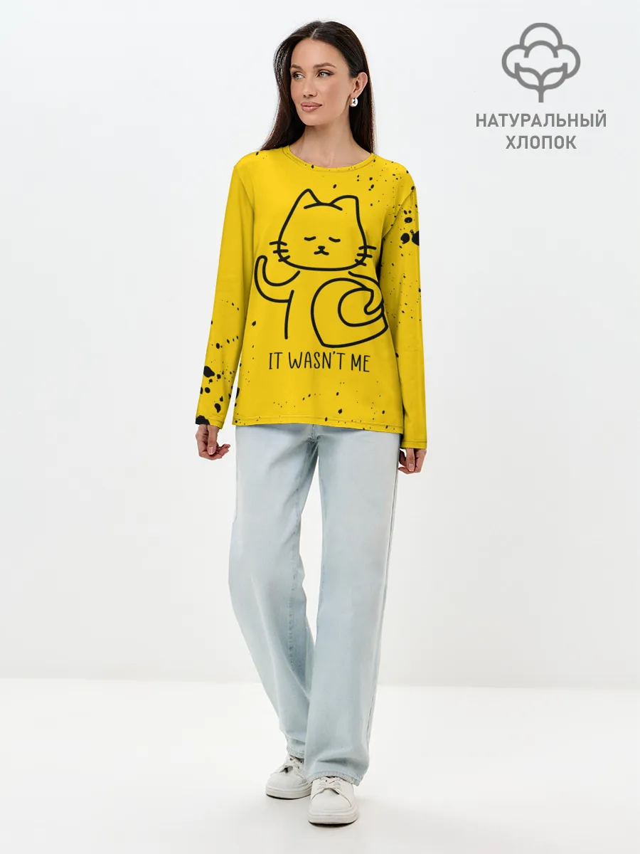 Лонгслив женский. Хлопок / AMONG US - КОТИК