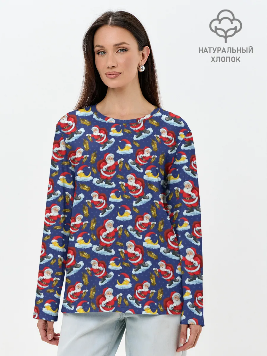 Лонгслив женский. Хлопок / Новый Год