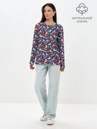 Лонгслив женский. Хлопок / Новый Год