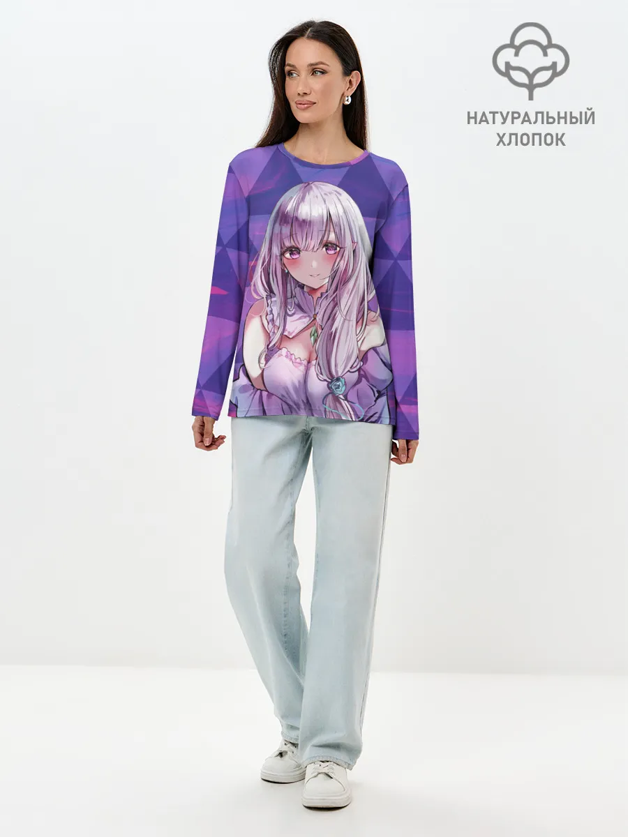 Лонгслив женский. Хлопок / Эмилия