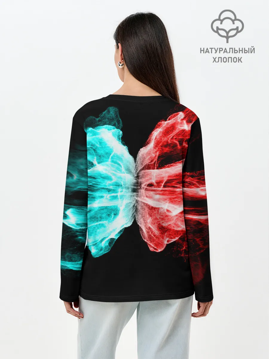 Лонгслив женский. Хлопок / AMONG US - БИТВА ОГНЕЙ