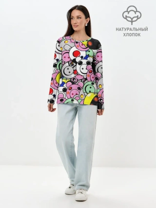 Лонгслив женский. Хлопок / ROBLOX PIGGY