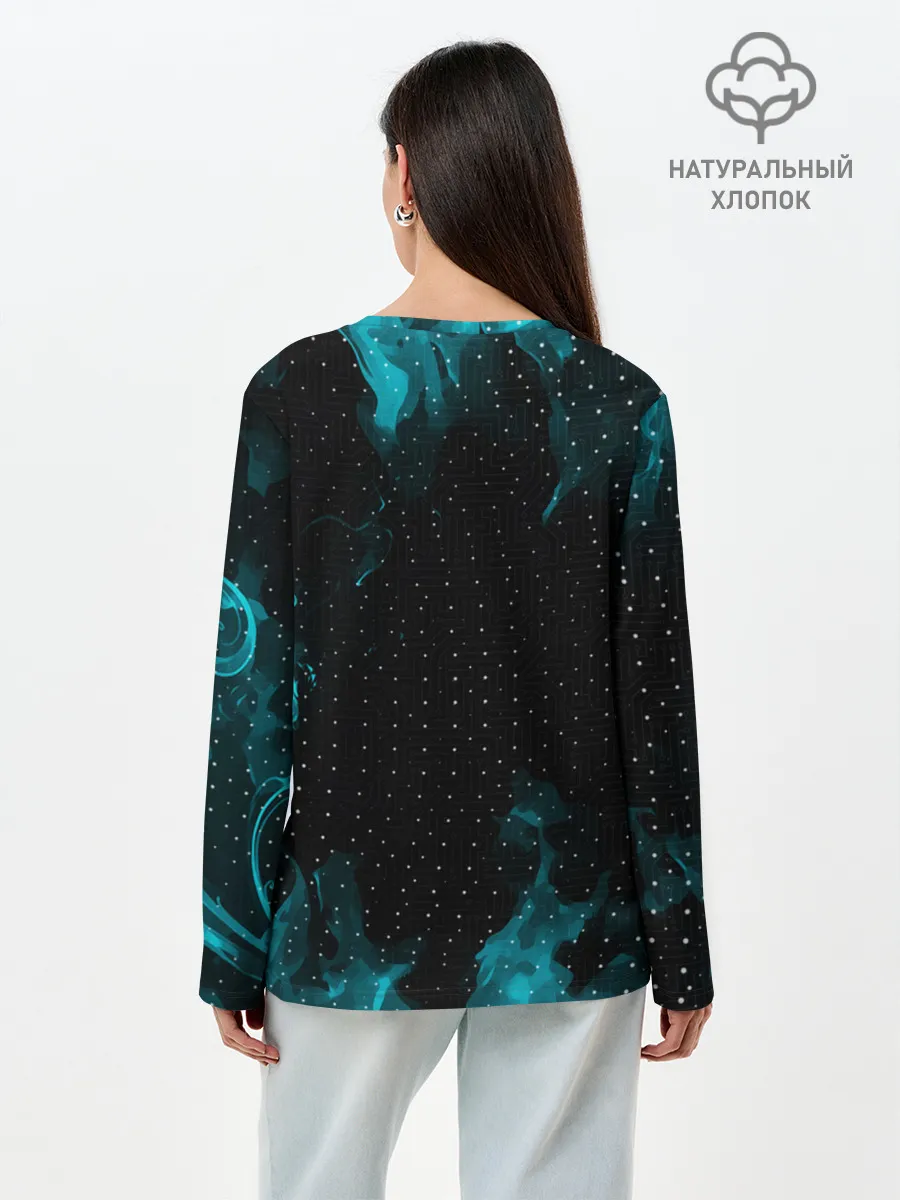 Лонгслив женский. Хлопок / AMONG US / АМОНГ АС