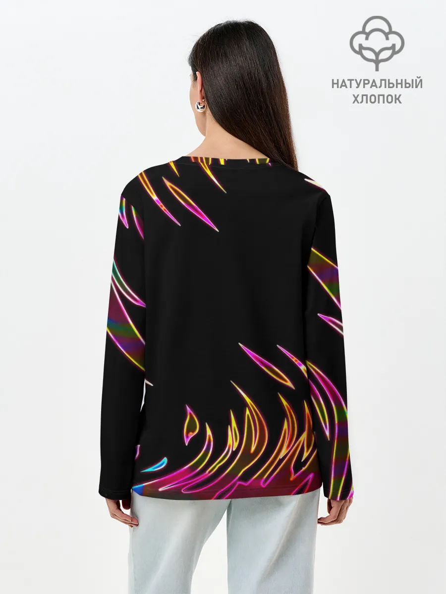 Лонгслив женский. Хлопок / Cyberpunk 2077