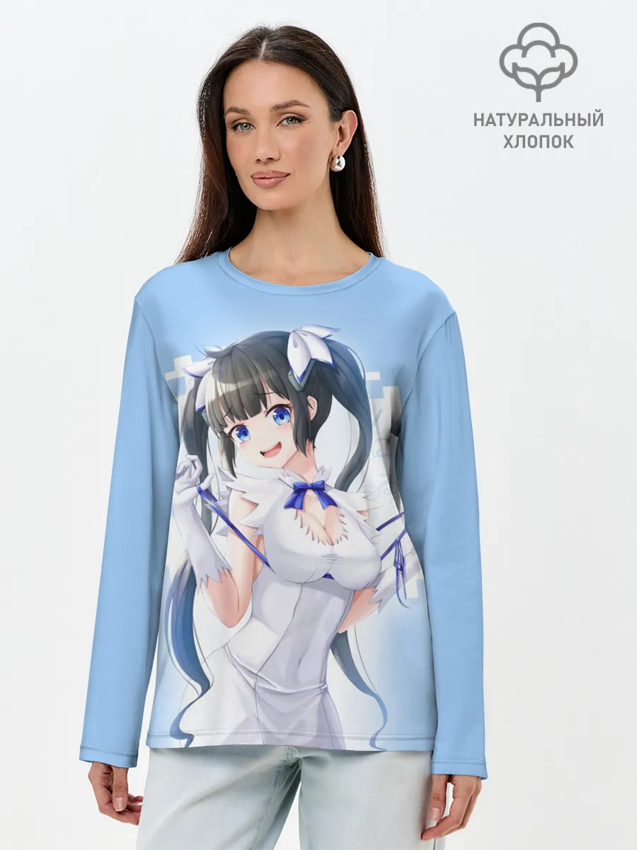 Лонгслив женский. Хлопок / Хестия