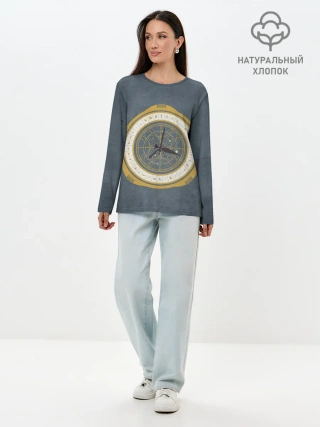 Лонгслив женский. Хлопок / His Dark Materials