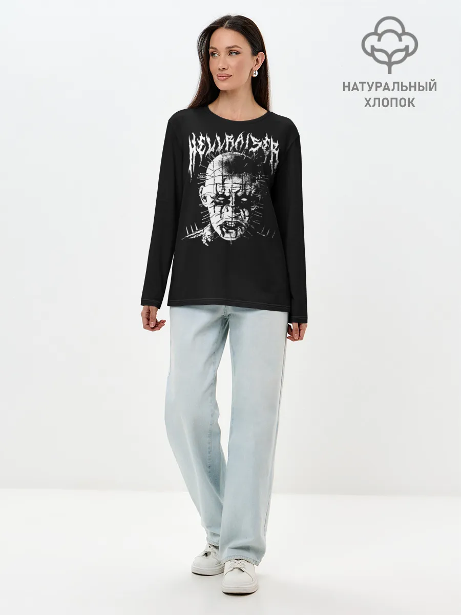 Лонгслив женский. Хлопок / Hellraiser