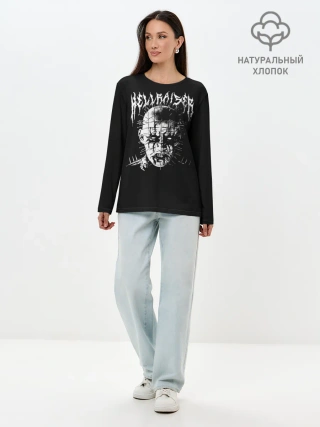 Лонгслив женский. Хлопок / Hellraiser