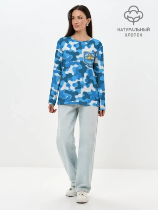 Лонгслив женский. Хлопок / STALKER ЧИСТОЕ НЕБО