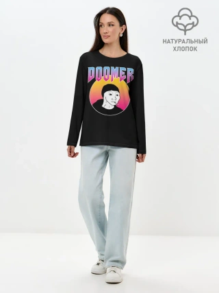 Лонгслив женский. Хлопок / Doomer